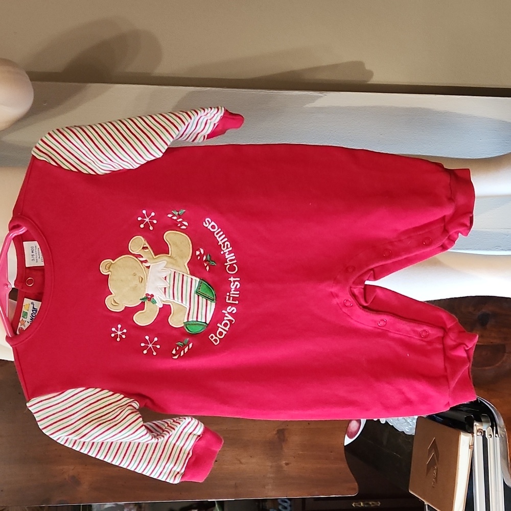 MINI WEAR BABY 1PC CHRISTMAS JUMPER SIZE 3-6 M CLEARANCE